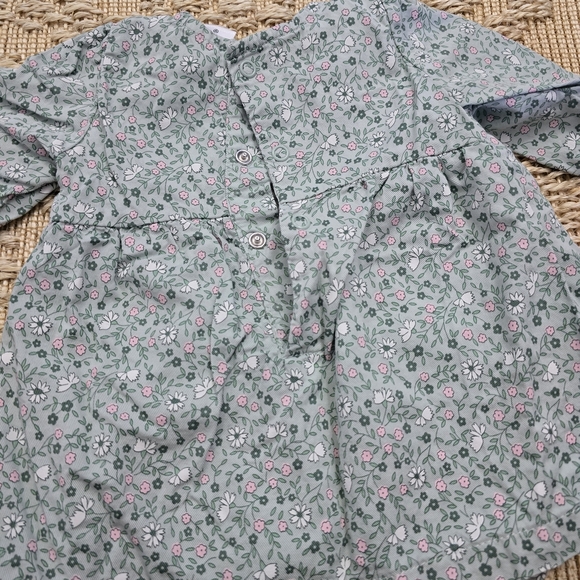 Carter's Blue Floral Kids Blouse - Picture 5 of 5